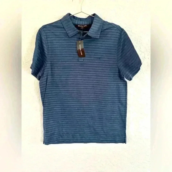 Michael Kors Other - NWT Michael Kors blue striped polo size medium